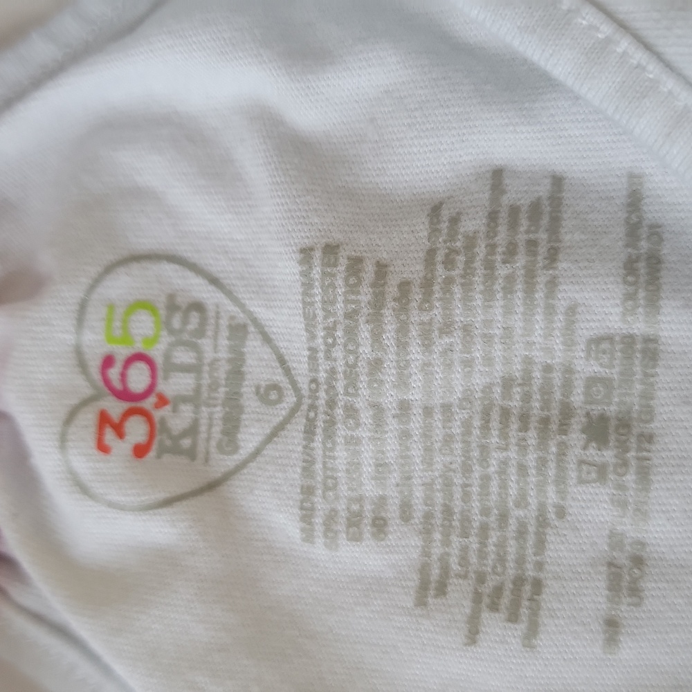 Garanimals 365 Kids Tank Top White Girls Size 6 Racerback Graphic - Picture 6 of 9